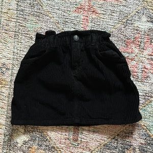Zara Black Cord Skirt